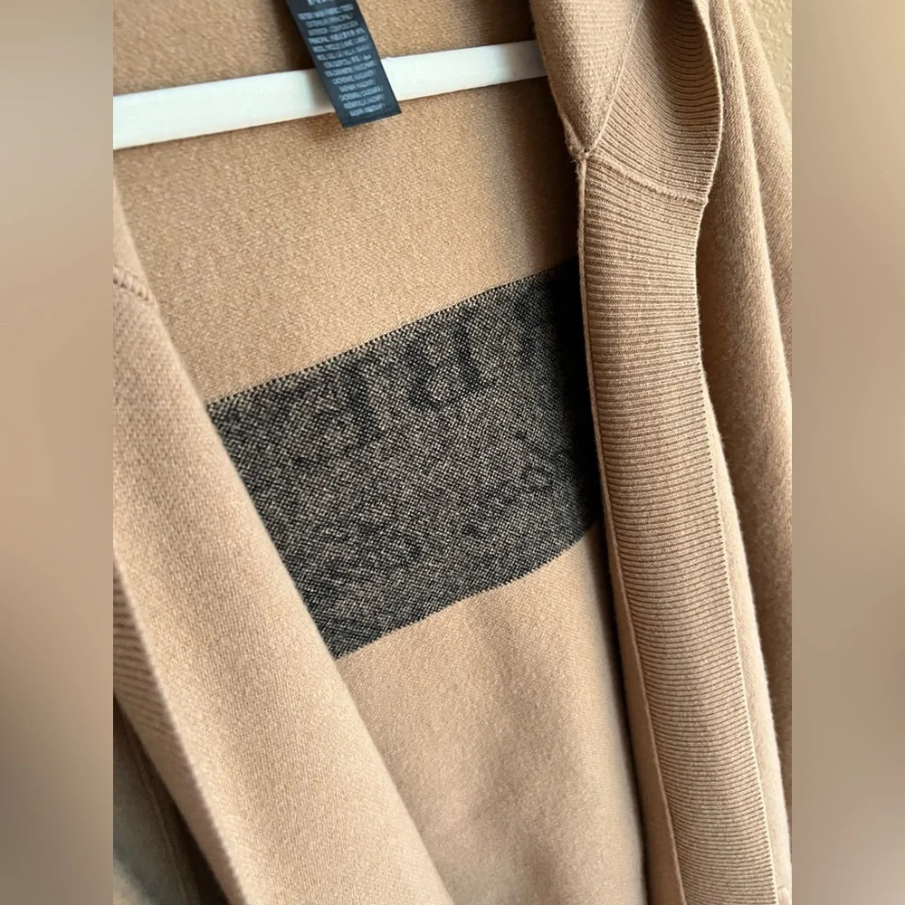 Burberry 100% Authentic Tan Open-Front Poncho wool cape - Picture 5 of 6